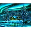 Log Cabin in the Snow