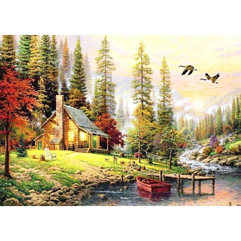 Lodge Cabin by the R...