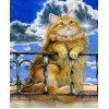Fluffy Brown Cat - Diamond Painting Kit
