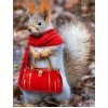 Lady Squirrel - Diamond Painting Kit