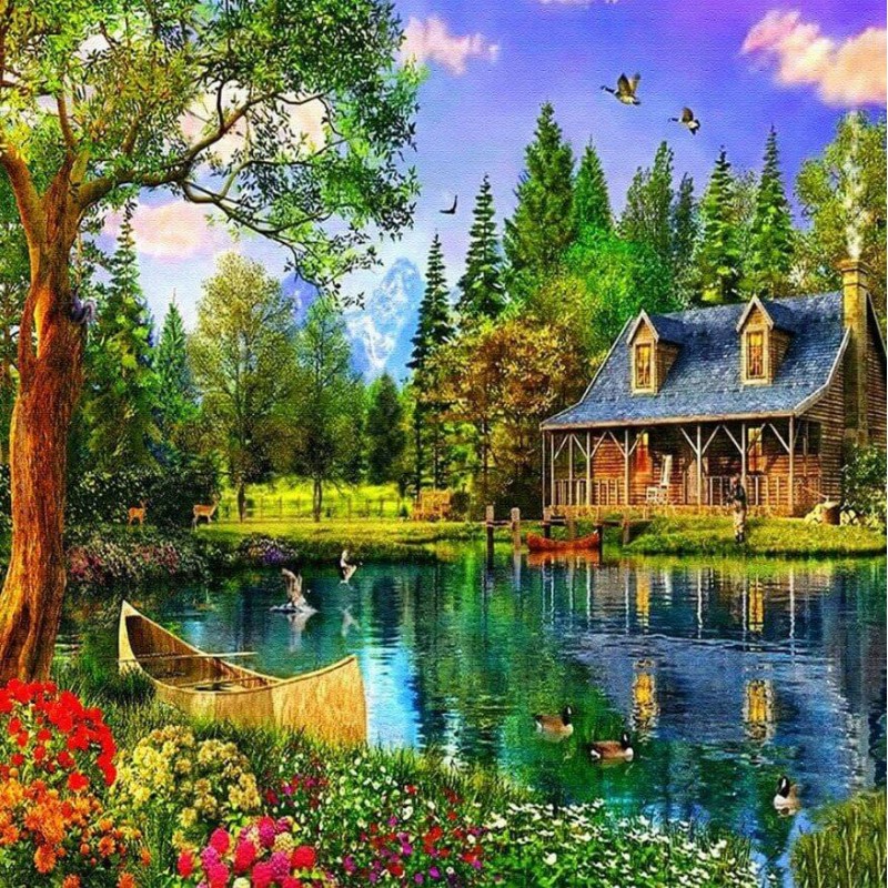 Lake Side House Diam...