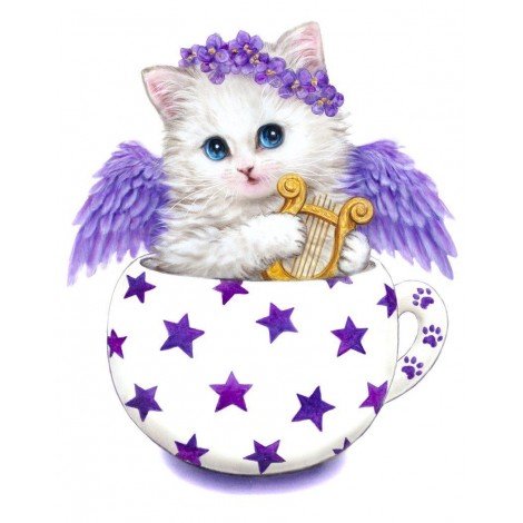 Angel Cat Diamond Painting Kit