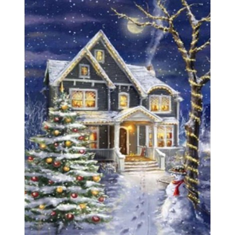 Christmas House - Paint with Diamonds