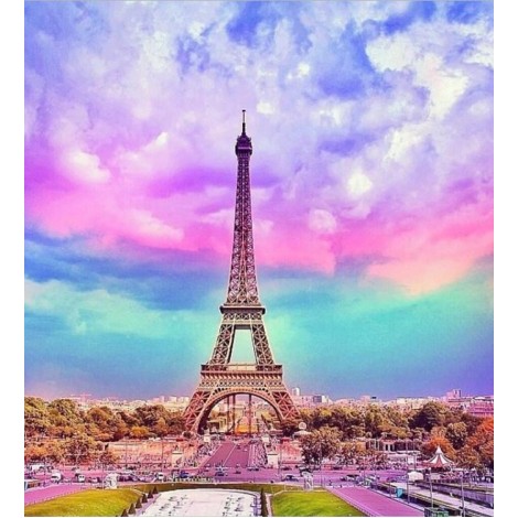 Colorful Sky & Eiffel Tower