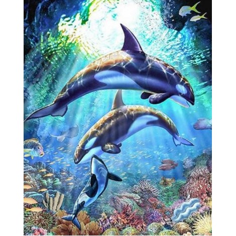 Killer Whales Diamond Painting