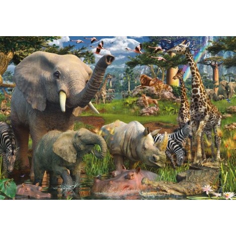 Jungle Animals - Paint with Diamonds