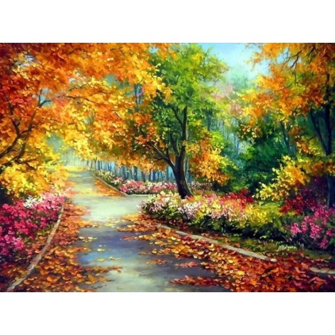 Autumn Pathway - Paint by Diamonds
