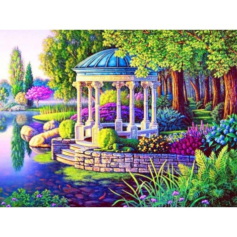Beautiful Garden Gazebo - Paint with Diamonds