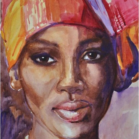 African Lady - Diamond Painting Kit