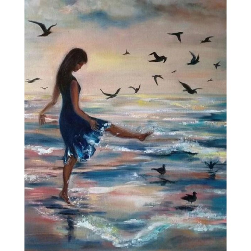 Girl & Birds on ...