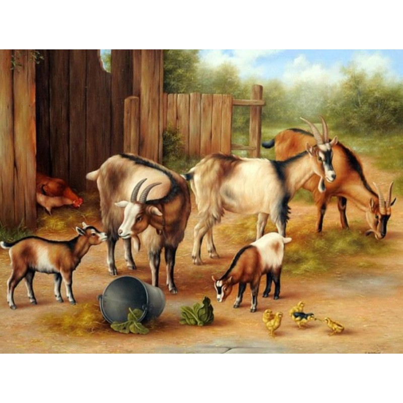 Goat Floral Art
