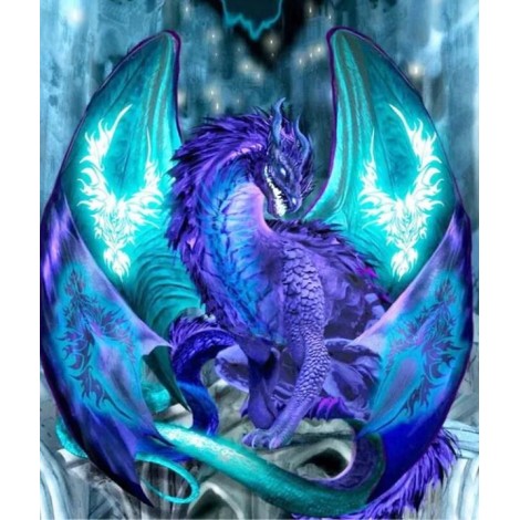 Glowing Dragon - Paint by Diamonds
