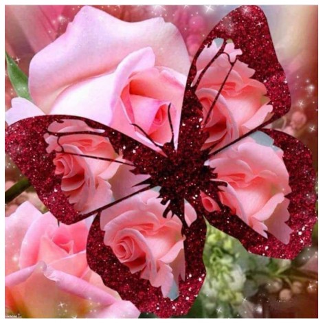 Glittering transparent Butterfly