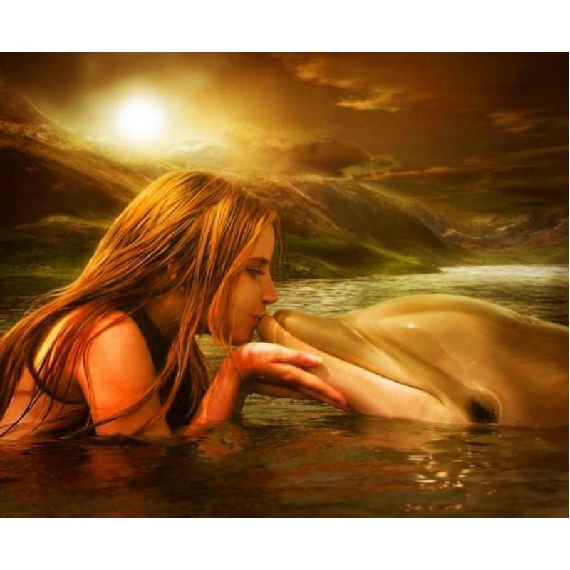 Girl Kissing the Dol...