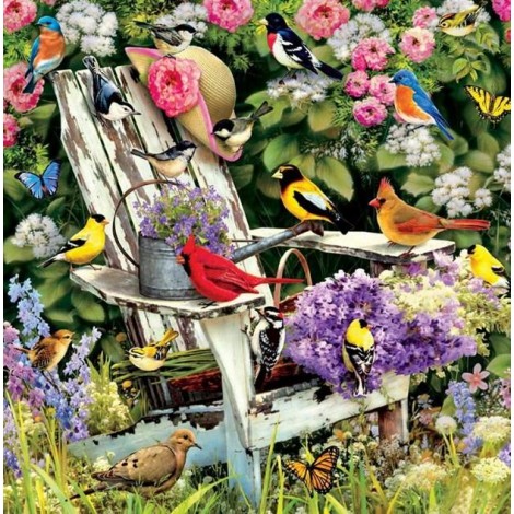 Garden Birds - Paint by Diamonds