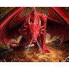 Furious Red Dragon Diamond Painting