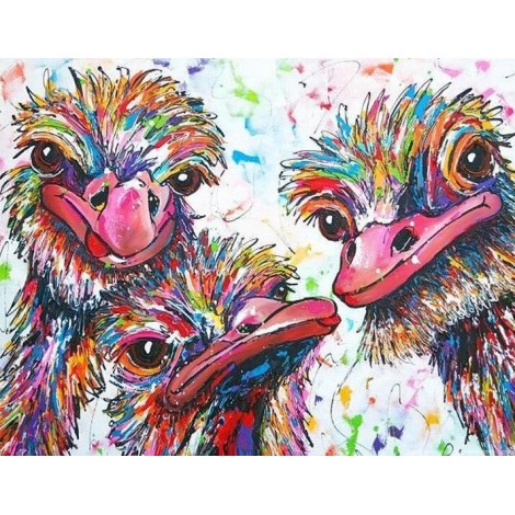 Colorful Ostrich Painting Kit