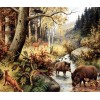 Animals in Forest - Paint by Diamonds