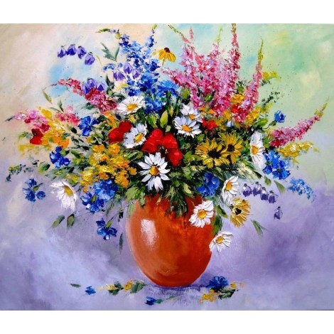 Fresh Flowers DIY Painting