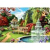 Fountain in Garden Diamond Painting