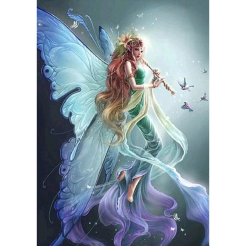 Angel Girl Playing F...