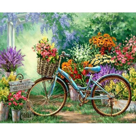 Flowers Market & Bicycle