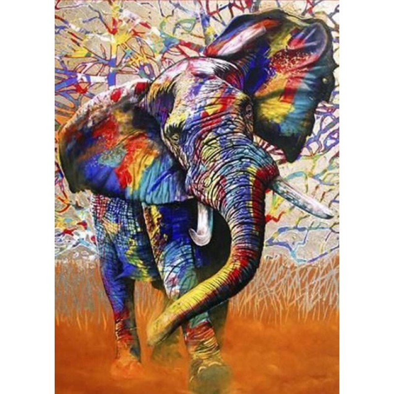 Colorful African Ele...