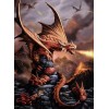 Fire Dragon with Eggs & Babies