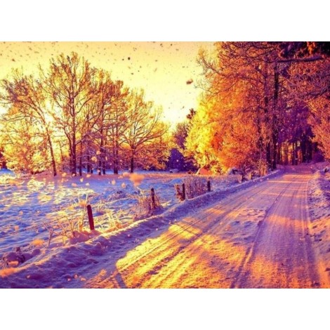 Amazing Snowy Street in Winter