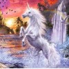 Beautiful Waterfall & Unicorn Diamond Painting