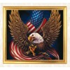 Eagle Holding Flag in Claws