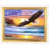 Eagle Flying on the Beach