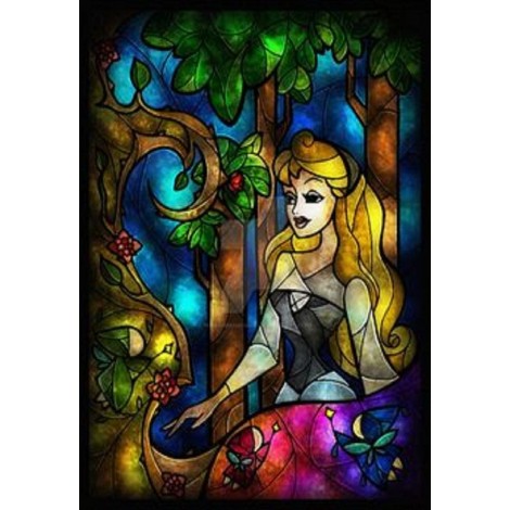 Disney Princess in the Forest with Fairies