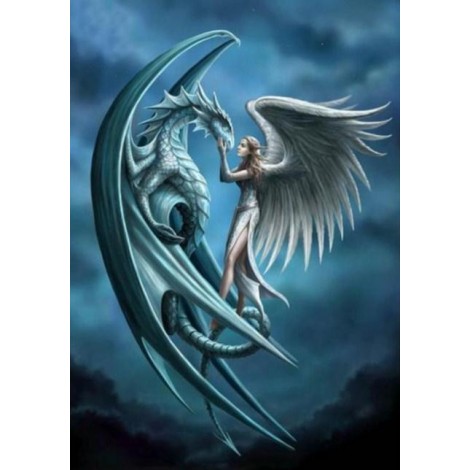 Dragon & Angel - Diamond Painting Kit