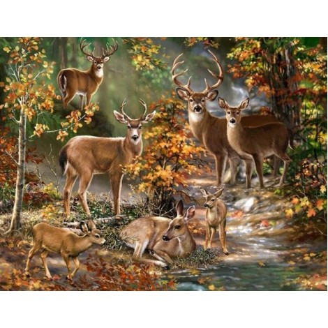 Deer Forest - Paint by Diamonds