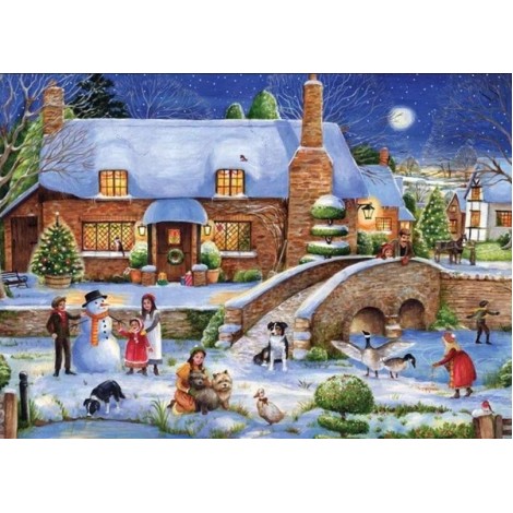 Beautiful Christmas Village - Diamond Painting Kit