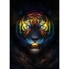 Amazing Tiger Face in Galaxy