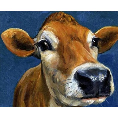 Cow Face Close up Diamond Painting