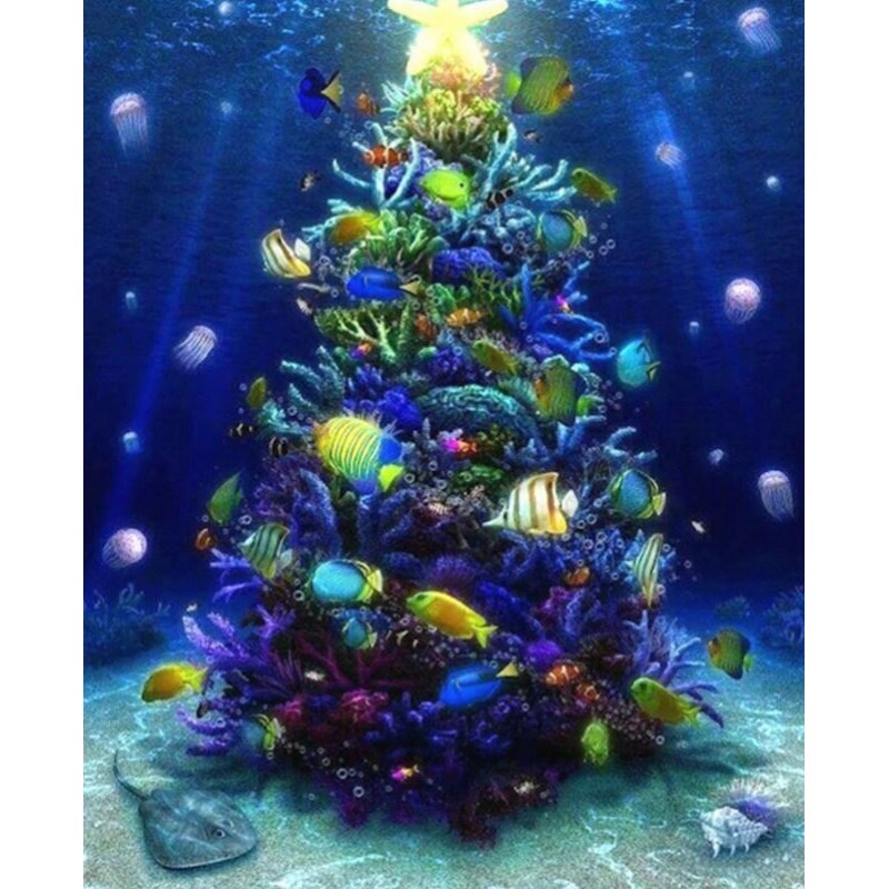Coral Christmas Tree