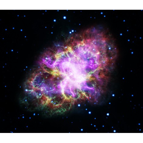 Colorful View of the Crab Nebula