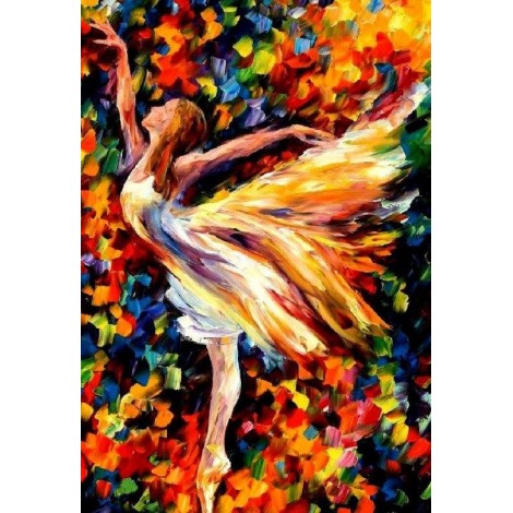 Colorful Ballerina Dancer - Leonid Afremov