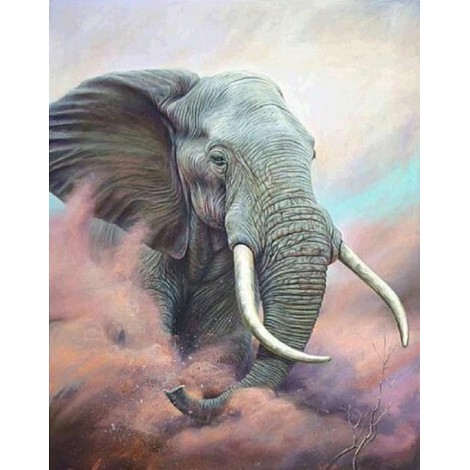 African Bull Elephant Diamond Painting