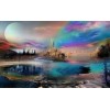 Amazing Landscape with Colorful Sky