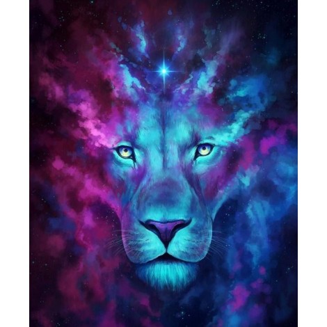 Amazing Galaxy Lion Diamond Painting
