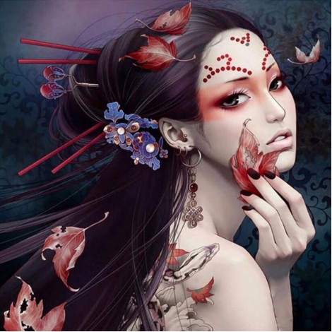 Asian Beauty Diamond Painting