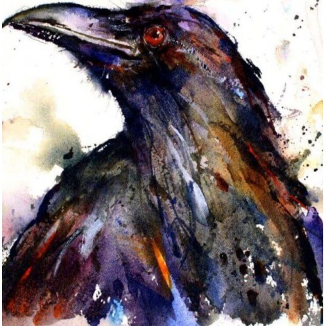 Artistic Crow Diamond Painting