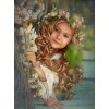 Beautiful Child with Flowers Crown