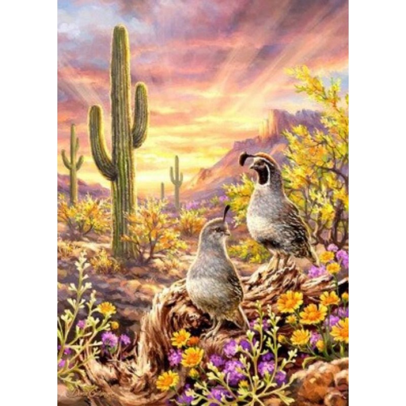 Cactus & Birds Diamo...