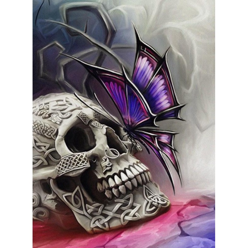 Butterfly & Skull Di...