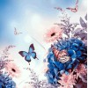 Butterflies Flying to Sky